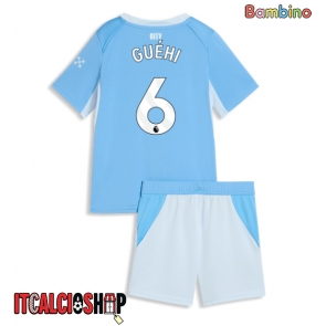 Manchester City Marc Guehi #6 Prima Maglia Bambino 2026-27 Manica Corta (+ Pantaloni corti)